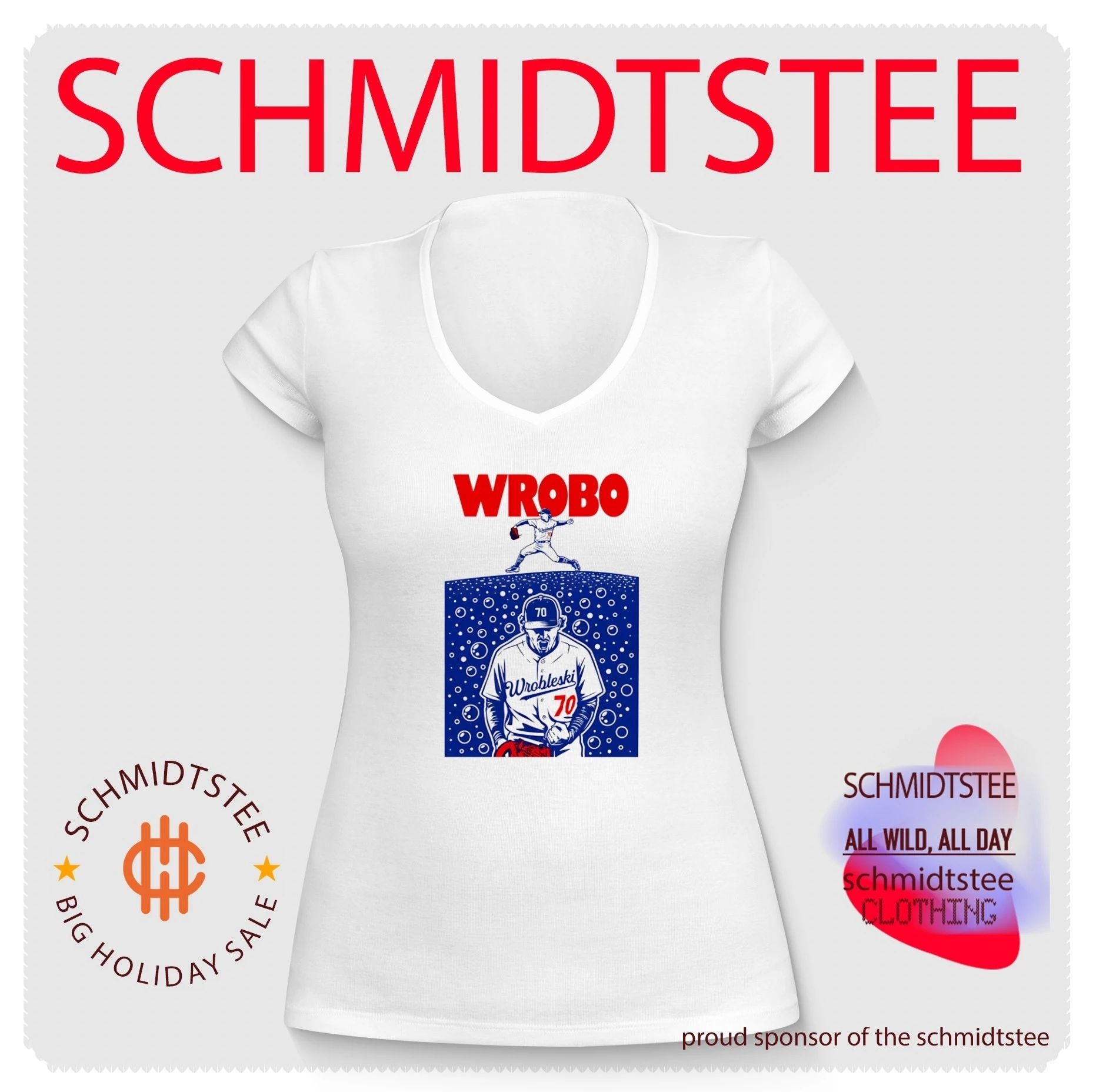 Wrobleski Los Angeles Dodgers 70 Wrobo Shark shirt