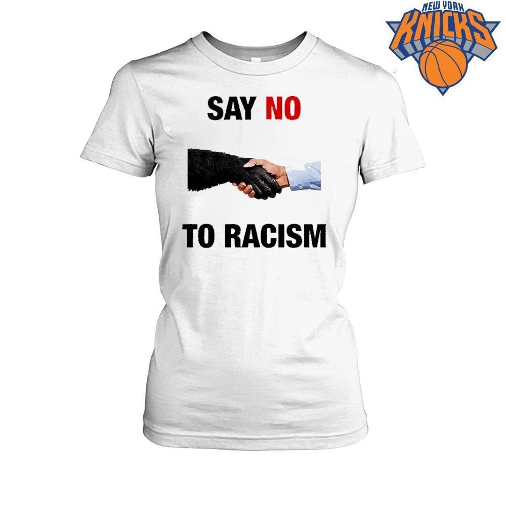 Say No To Racism Monkey Shaking Hands Meme Shirt