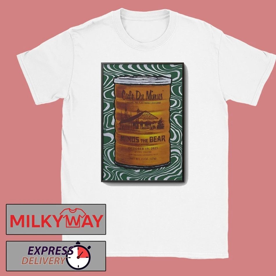 Minus The Bear Oct 19 2025 Civic Theatre in New Orleans LA Poster shirt