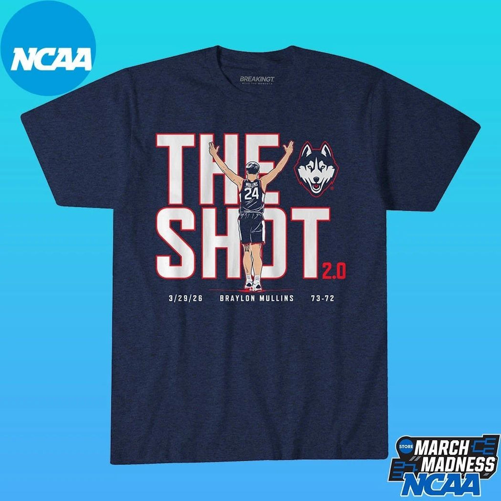UConn Huskies Basketball Braylon Mullins The Shot 2.0 Shirt