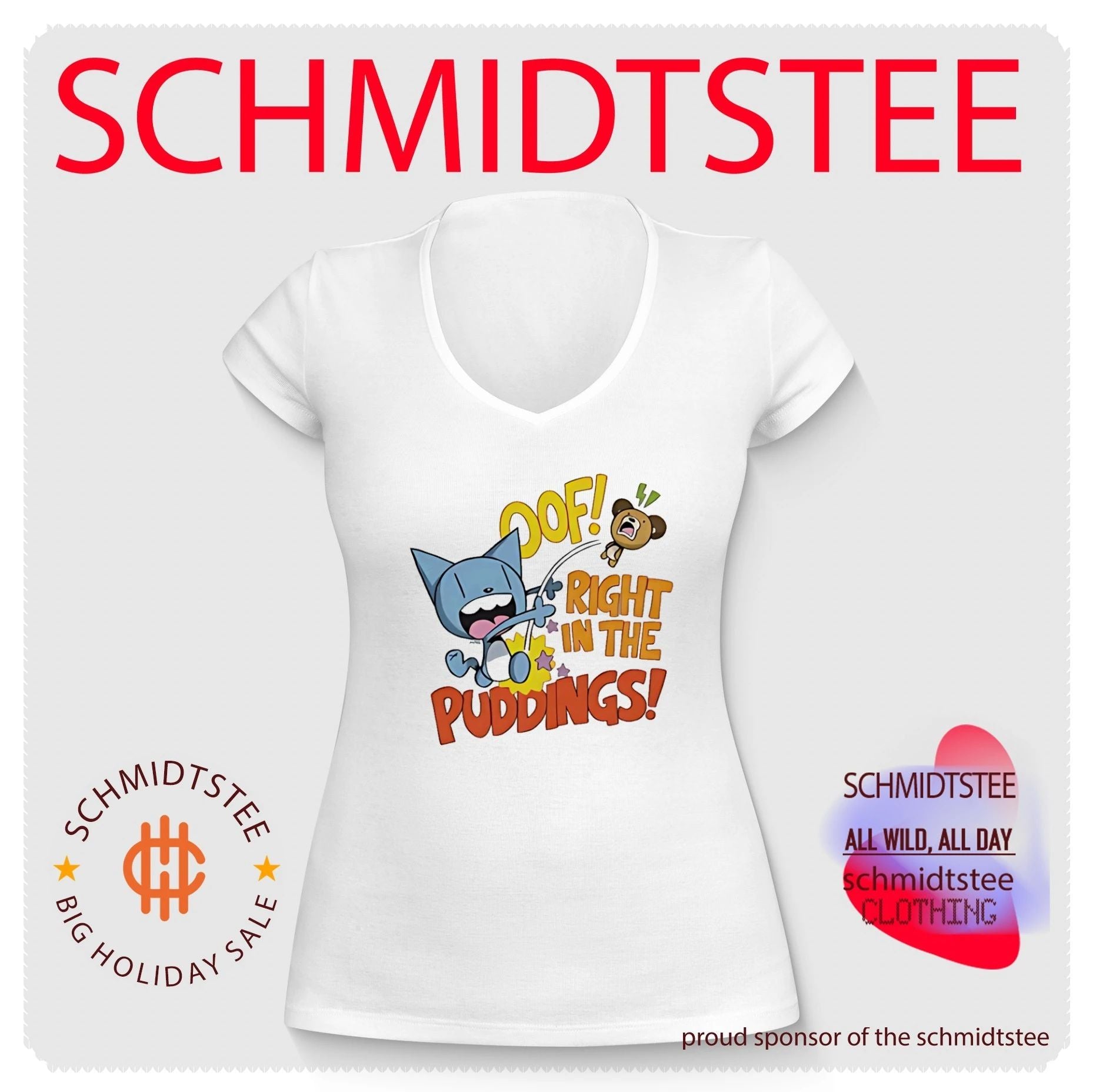 Looshkin Oof right in the puddings graphic shirt