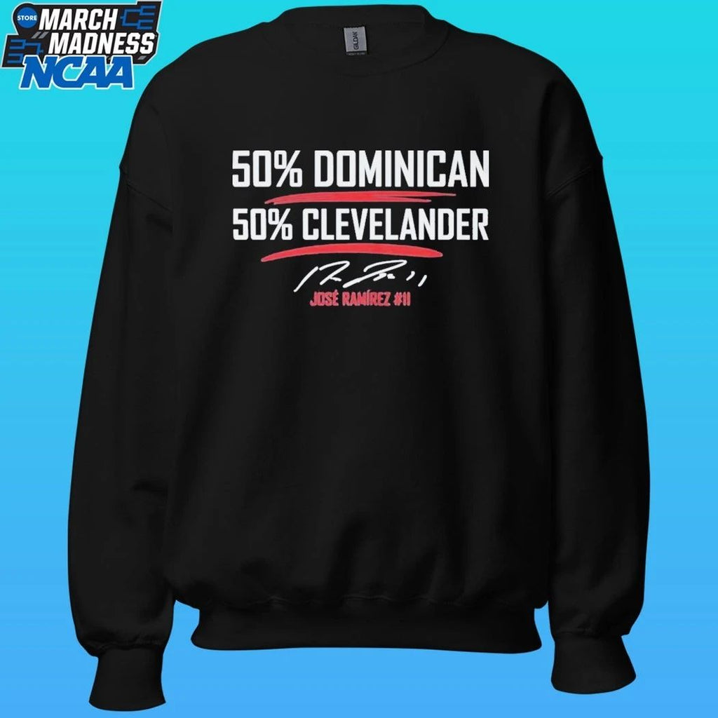 Jose Ramirez 50 Percent Dominican 50 Percent Clevelander Shirt