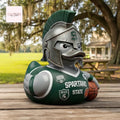 Michigan State Spartans Warrior Duck Basketball Rubber Duck