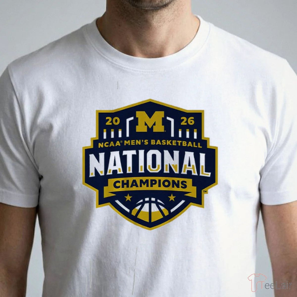 Michigan Wolverines MBB 2026 National Champions Logo Shirt
