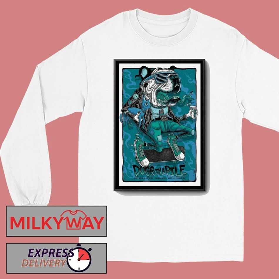 Dogs In A Pile West Hollywood Concert Poster 2025 shirt