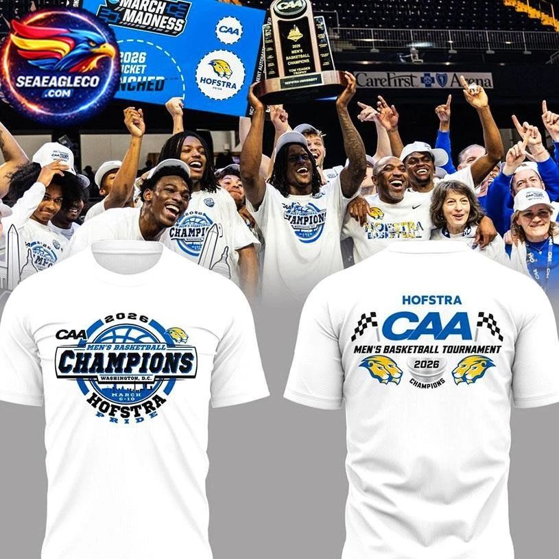 Hofstra Pride 2026 Men’s Basketball Champions Two Sided Shirt