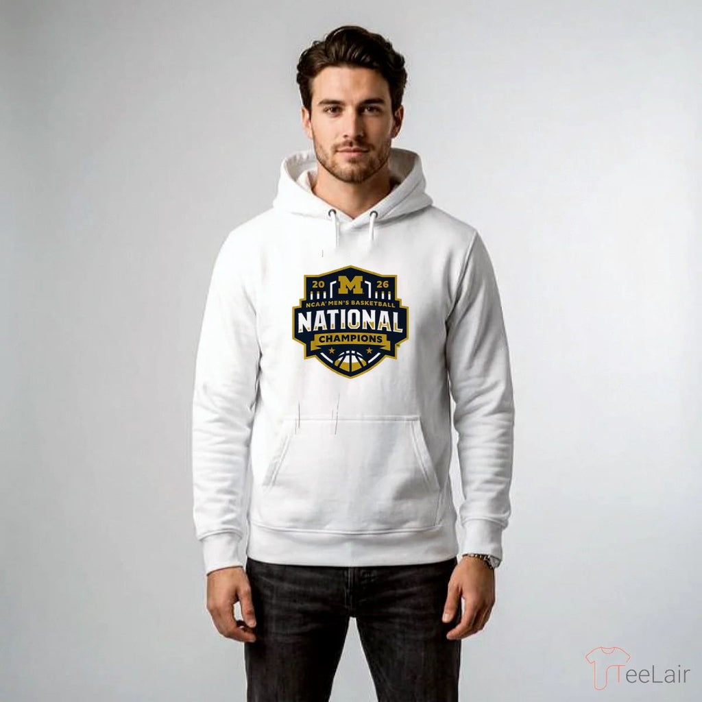 Michigan Wolverines MBB 2026 National Champions Logo Shirt