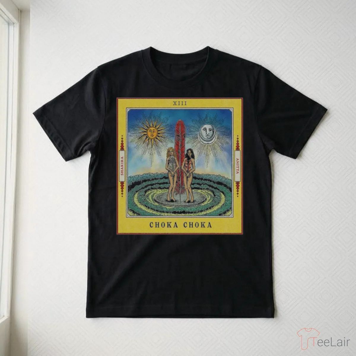 Shakira X Anitta Choka Choka Collab Tarot Card Style Art Shirt