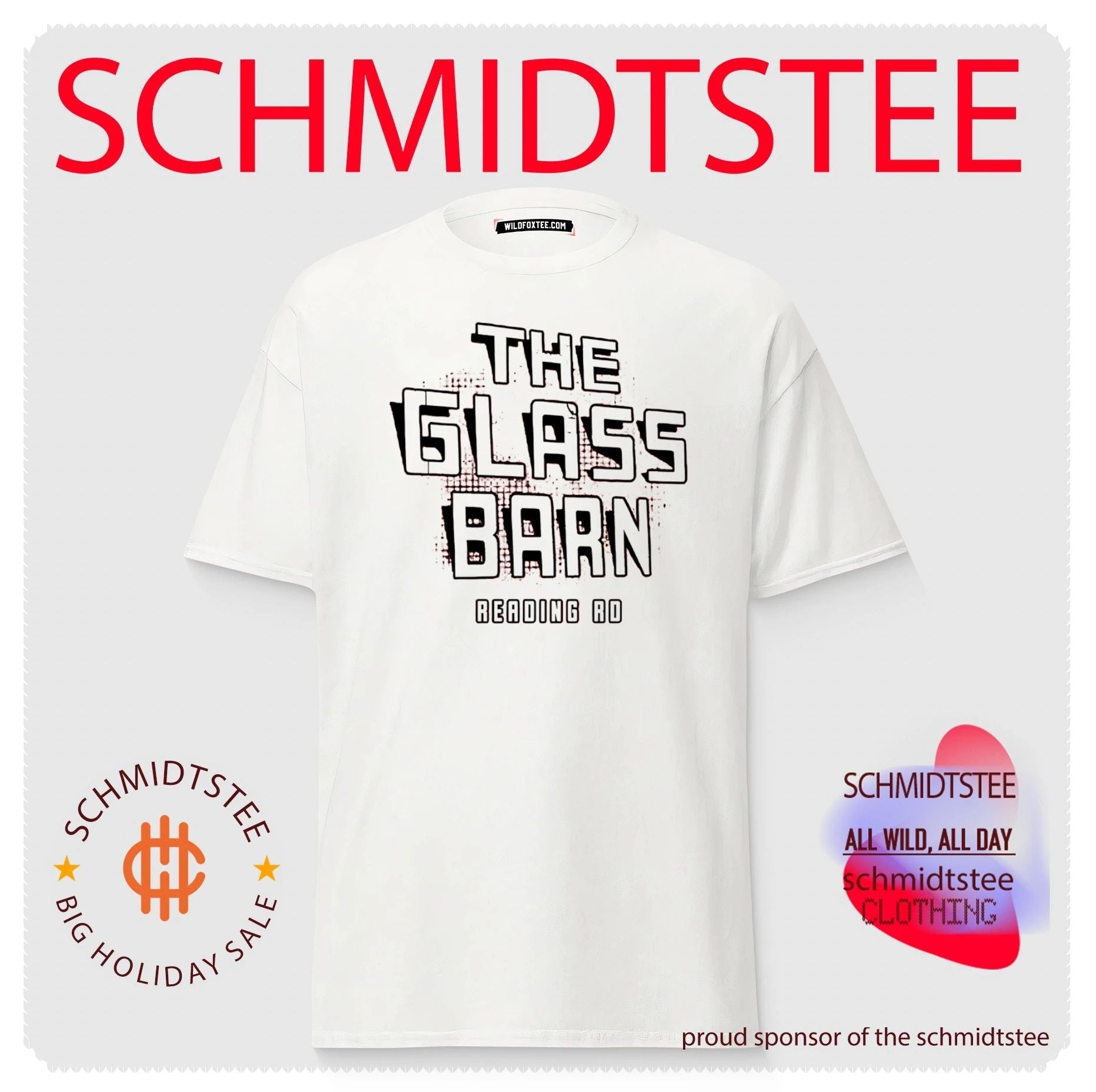 The Glass Barn Reading Rd local landmark shirt