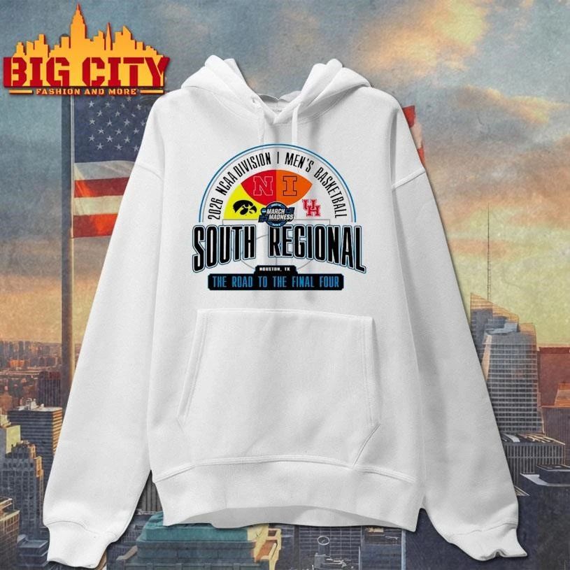 2026 NCAA Division I Men’s Basketball March Madness South Regional The Road To The Final Four Houston, TX College Shirt