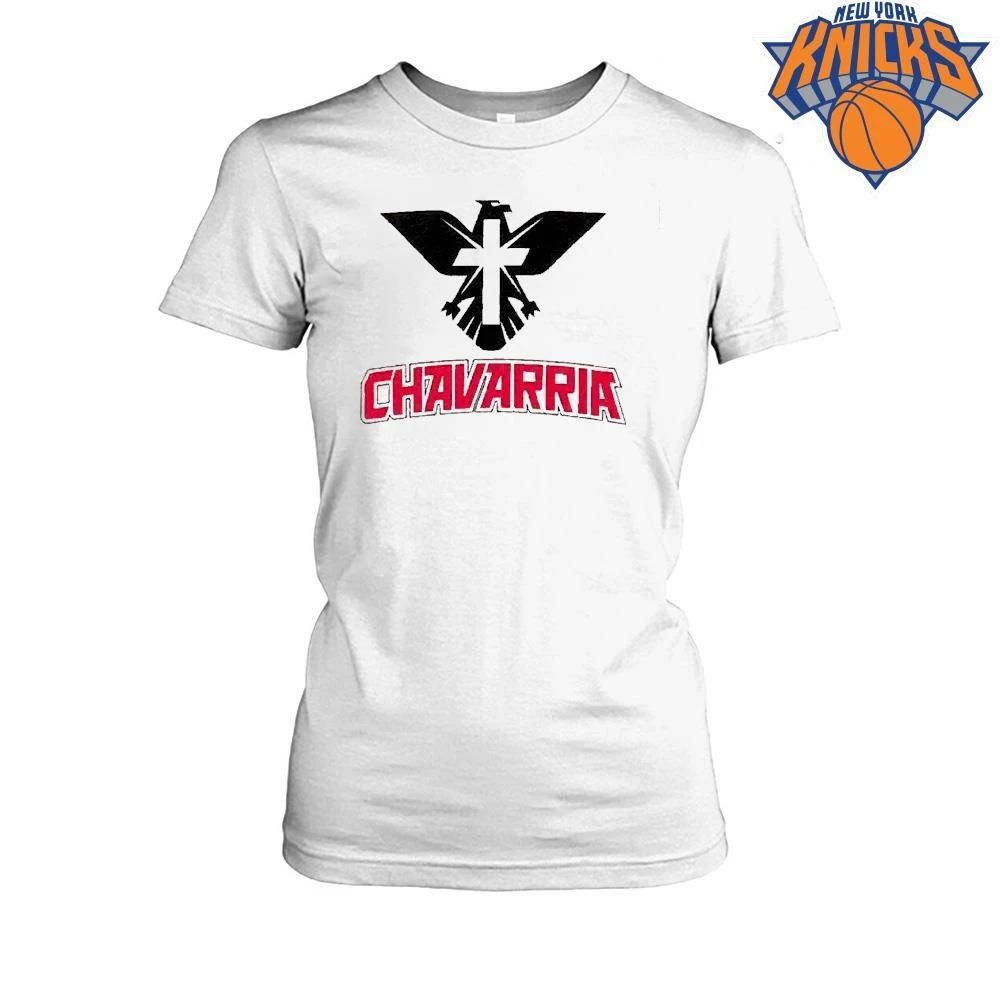Karl-Anthony Towns in East Hampton Chavarria Eagle Cross Shirt