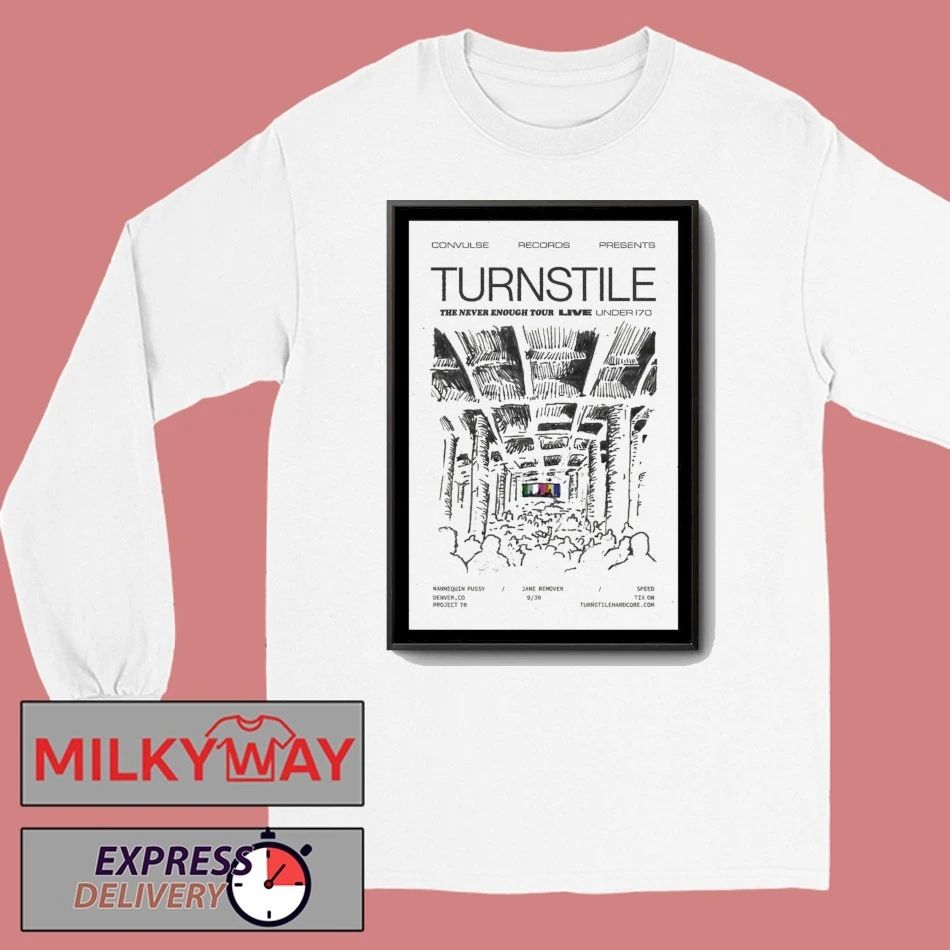 Turnstile Tour Denver, CO 2025 Poster shirt