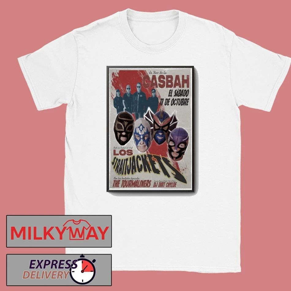 Los Straitjackets With The Tourmaliners Oct 11 2025 Casbah In San Diego CA Poster shirt