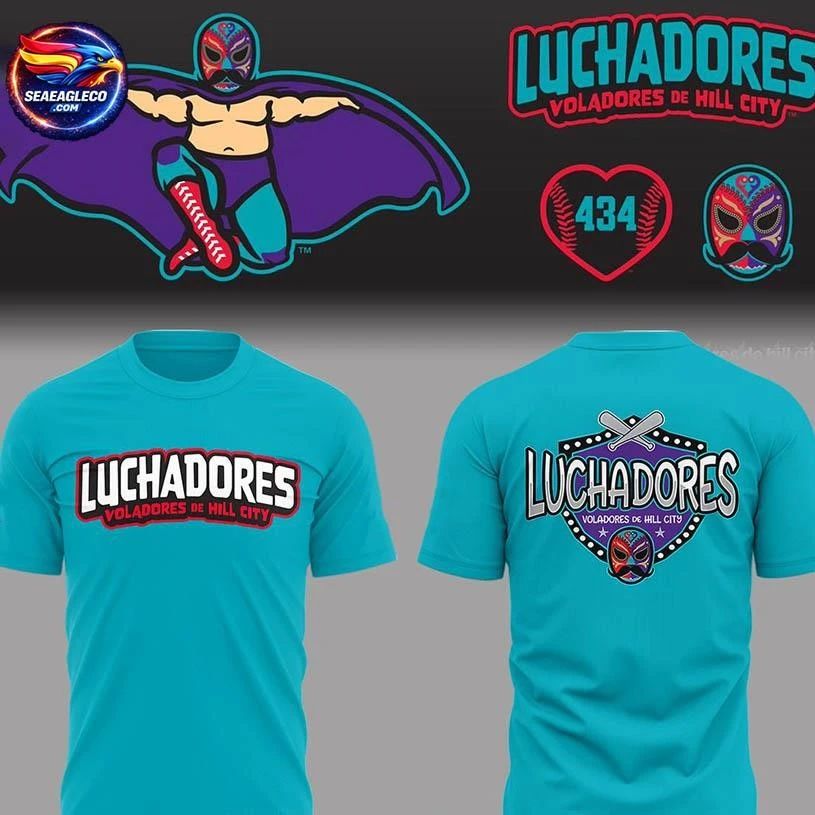 Hill City Howlers Luchadores Voladores De Hill City 2026 Two Sided Shirt