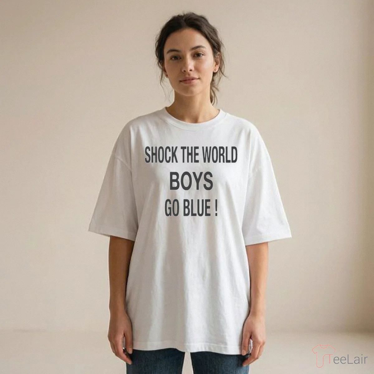 Michigan Wolverines Shock The World Boys Go Blue Shirt