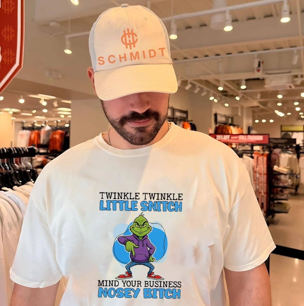 Grinch twinkle twinkle little snitch mind your business nosey bitch shirt