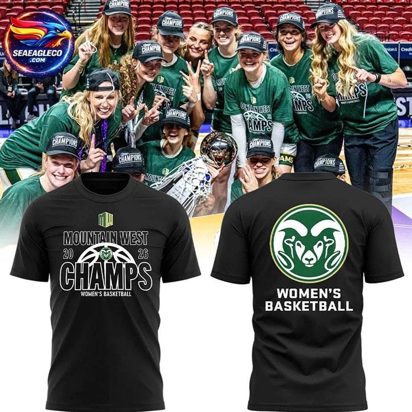 Colorado State Women’s Basketball Champions Edition Two Sided Shirt