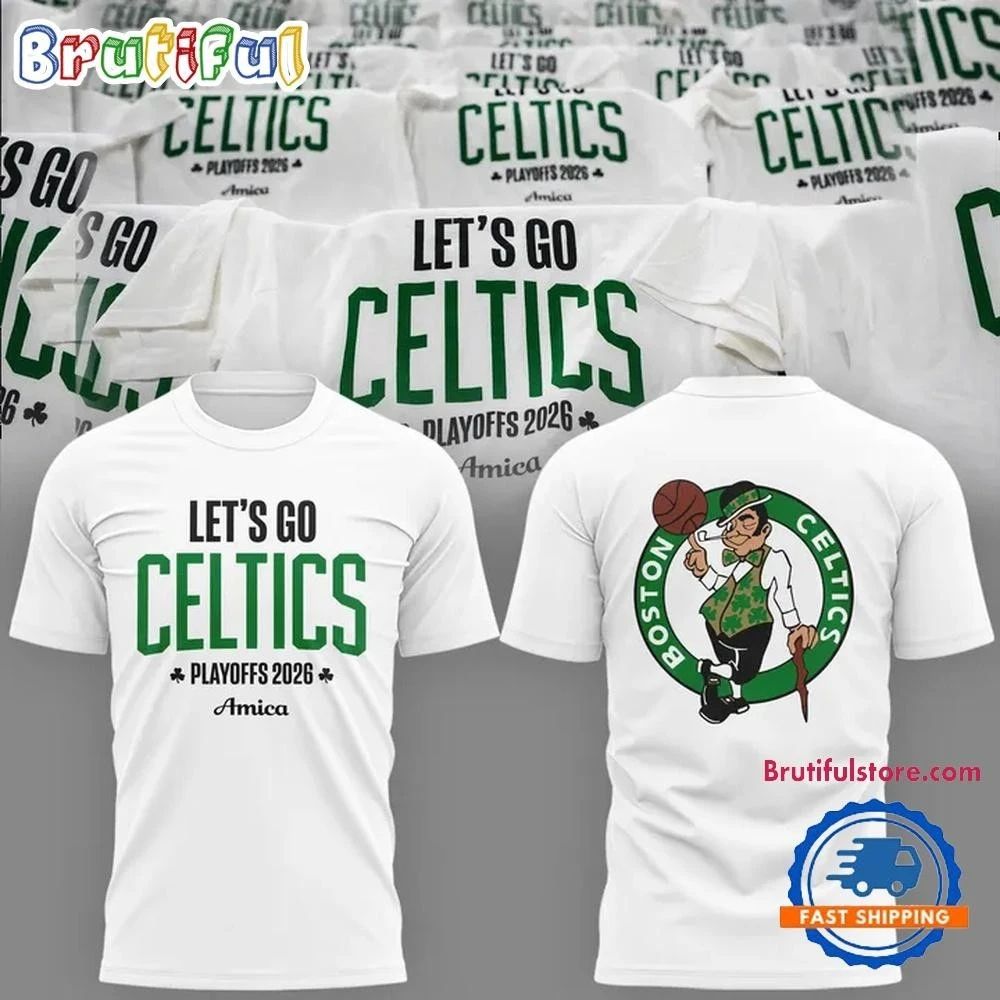 Boston Celtics Let’s Go CELTICS Playoffs 2026 2 Side Shirt