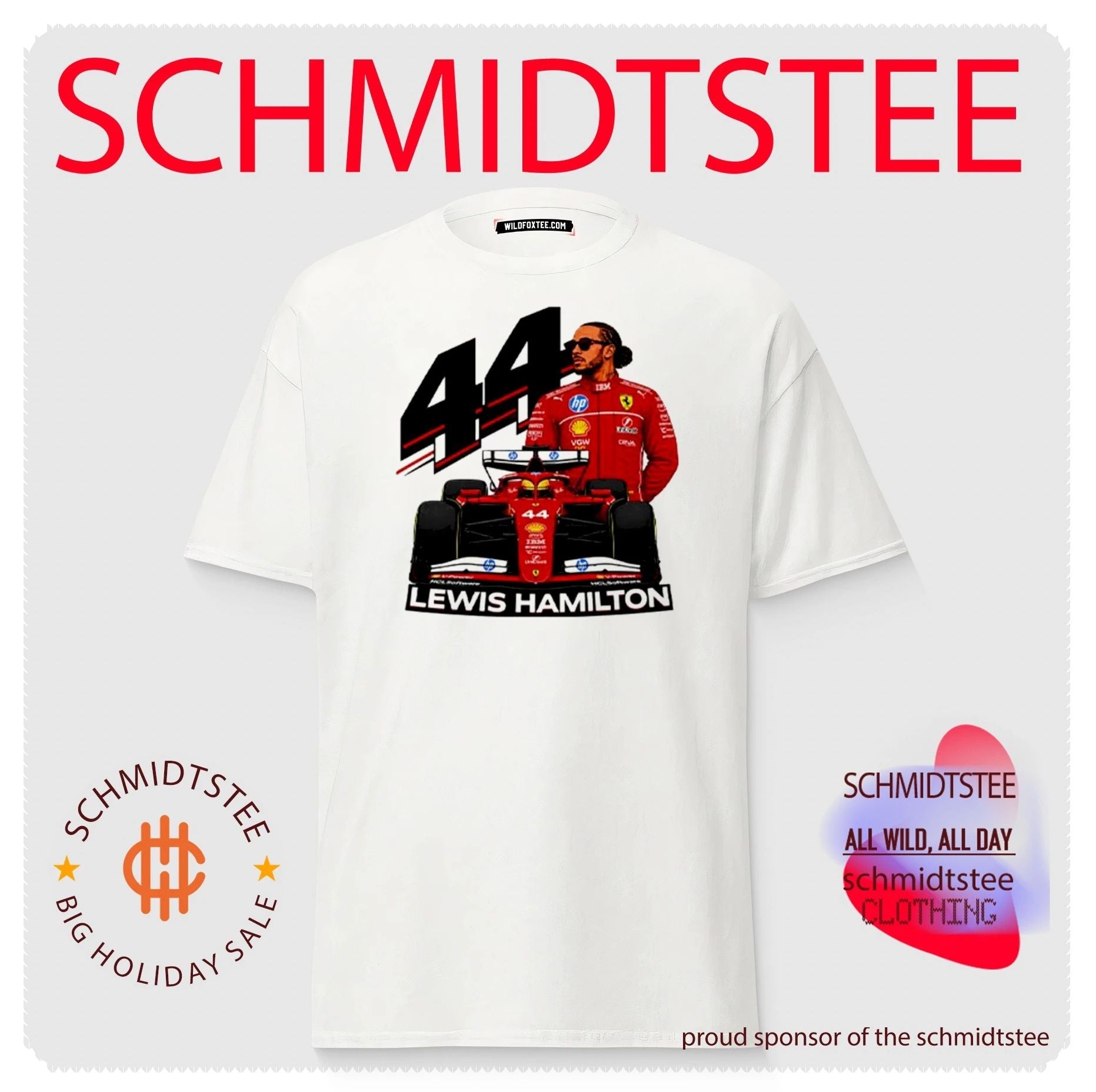 Lewis Hamilton 44 Ferrari F1 Shirt
