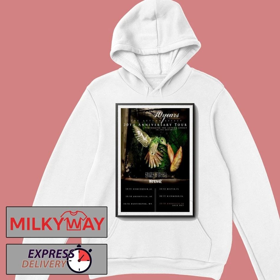 10 Years The Autumn Effect 10th Anniversary Tour 2025 October Poster shirt