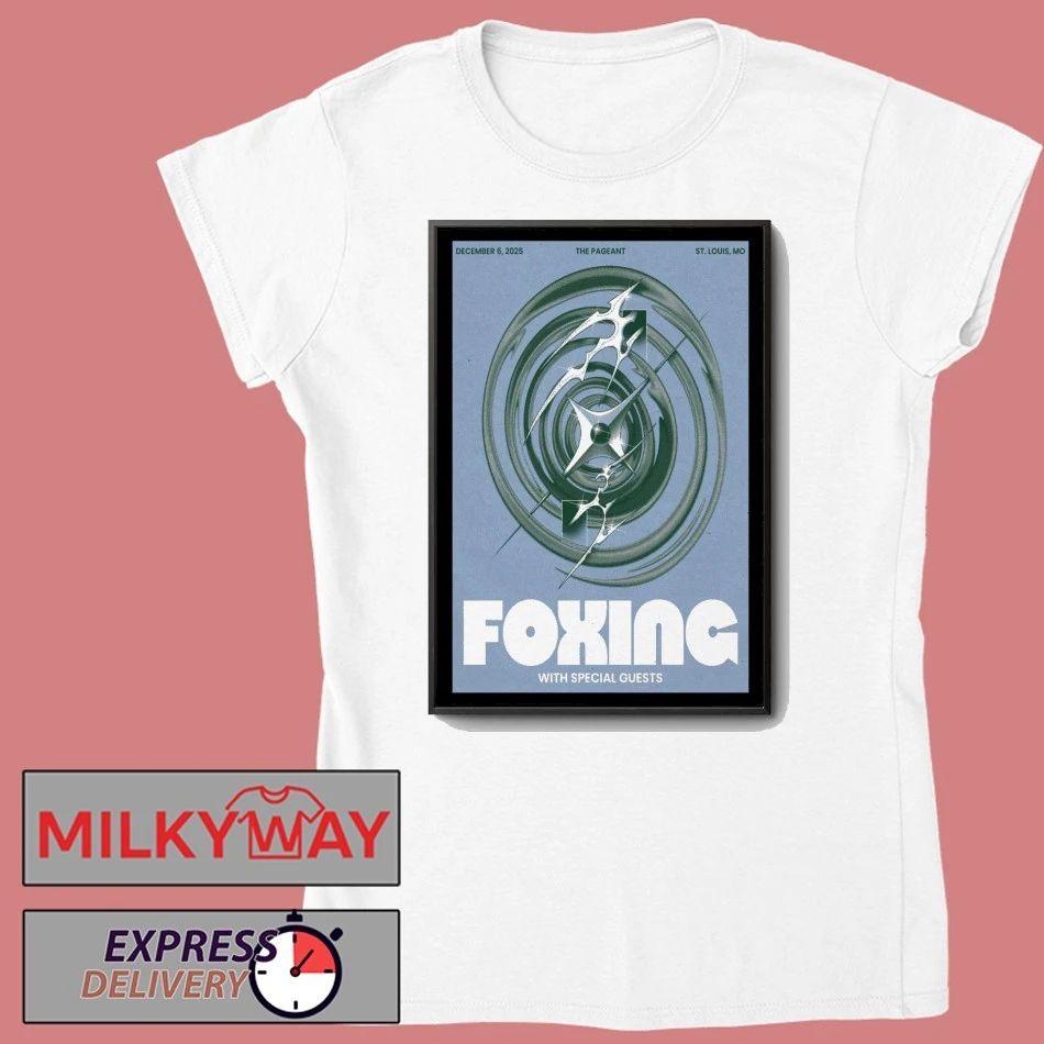Foxing December 6, 2025 The Pageant Delmar Hall St. Louis Concert Poster shirt