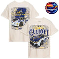 Chase Elliott Classic Ink Cream #9 Kelley Blue Book 2026 Two Sided Shirt
