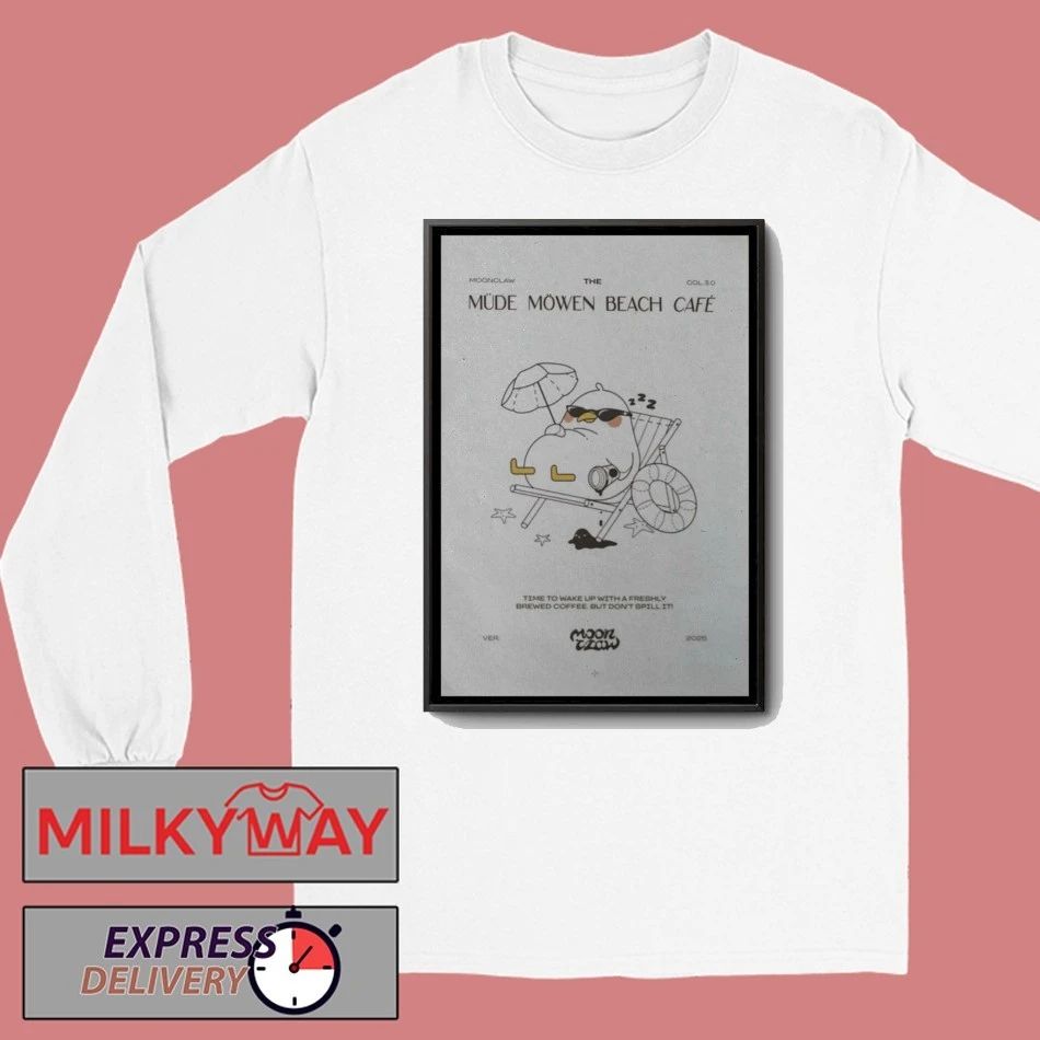 Moonclaw Müde Möwen Café 2025 Poster shirt