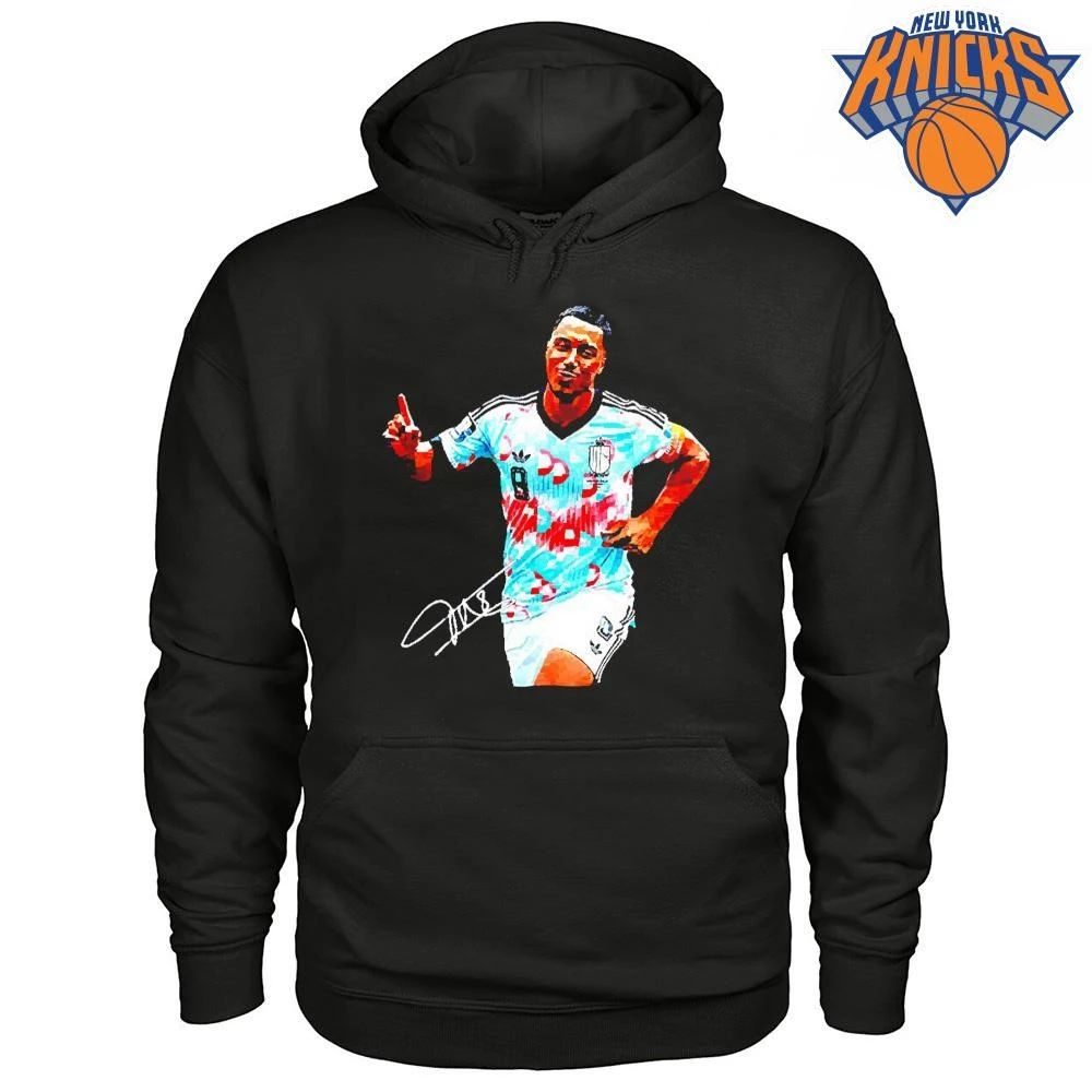 Youri Tielemans Belgium national football running signature shirt