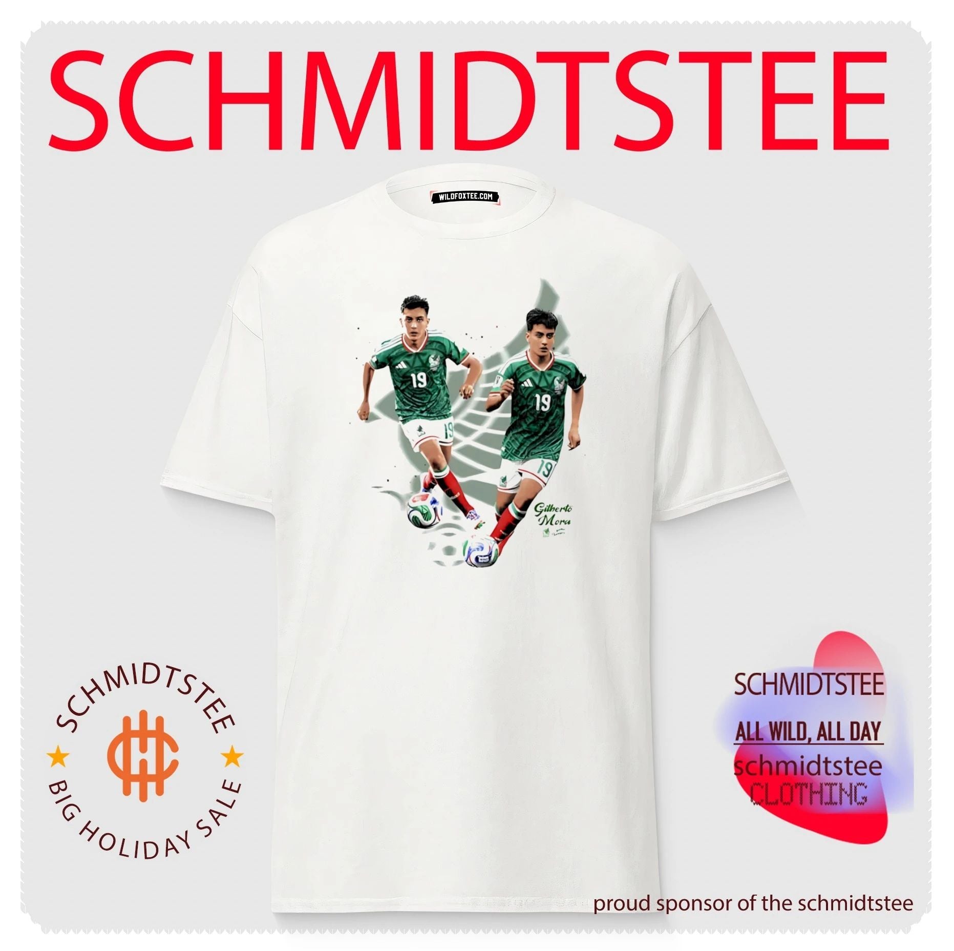 Gilberto Mora Mexico National Team player collage shirt