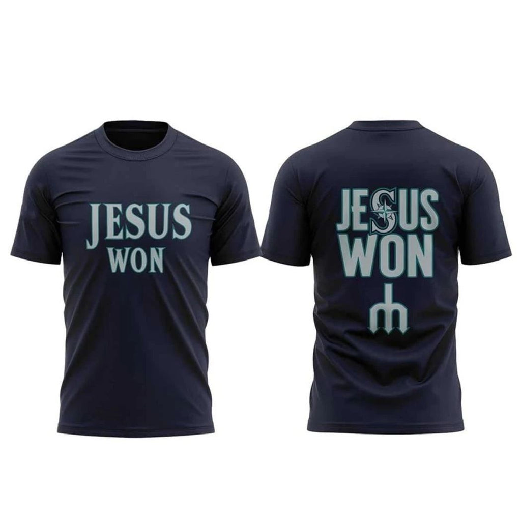 Logan Gilbert Seattle Marines Jesus Won Shirt