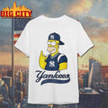 Homer Simpson New York Yankees Baseball Fan Graphic Shirt