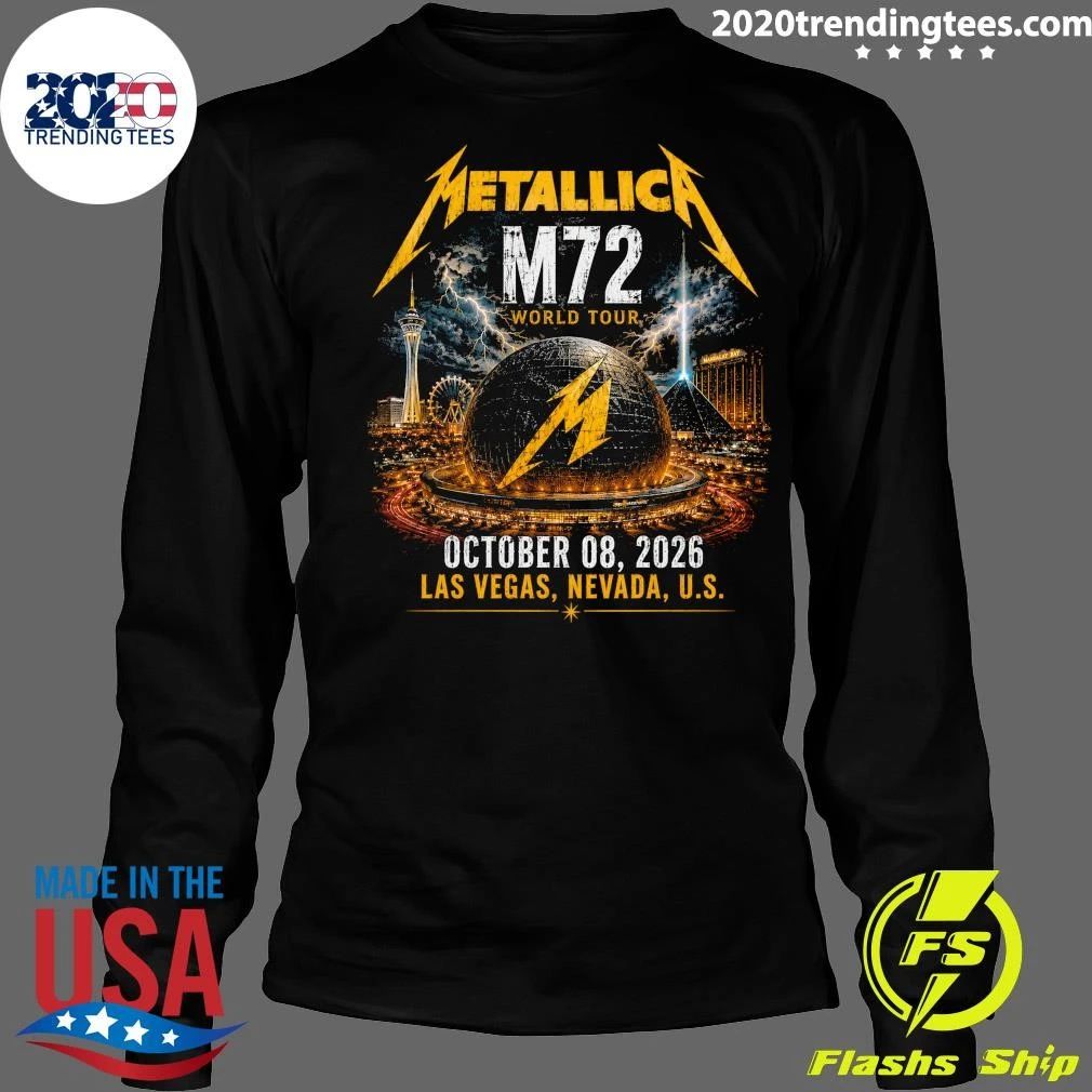Metallica M72 World Tour October 08, 2026 Las Vegas, Nevada, U.S. Shirt
