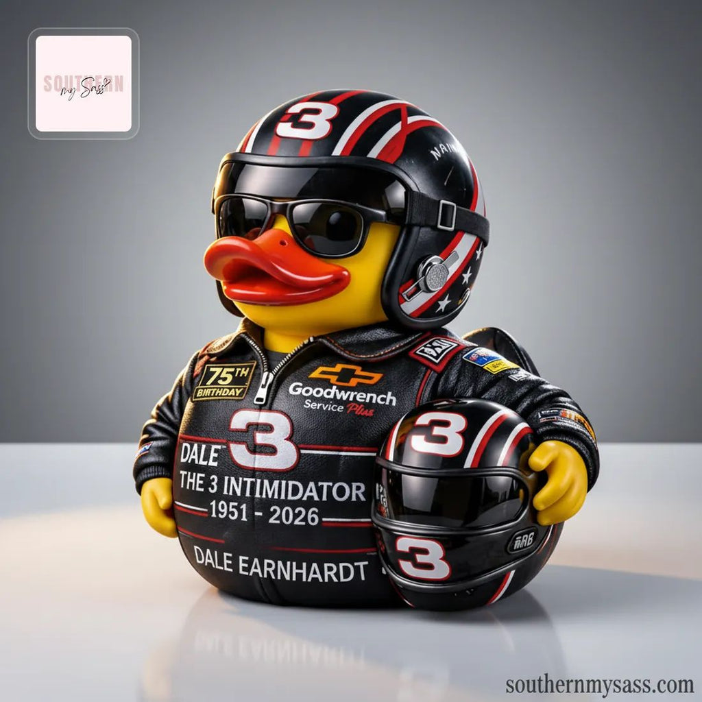 Dale Earnhardt 75th Birthday The 3 Intimidator Rubber Duck