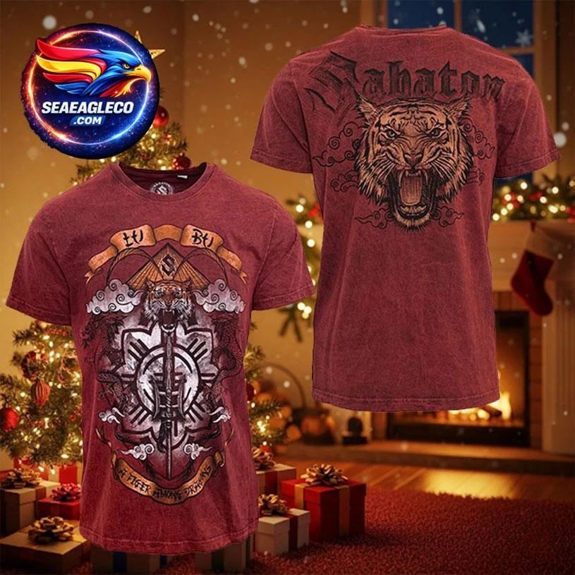 Sabaton A Tiger Among Dragons Limited Merchandise Two Sided Shirt