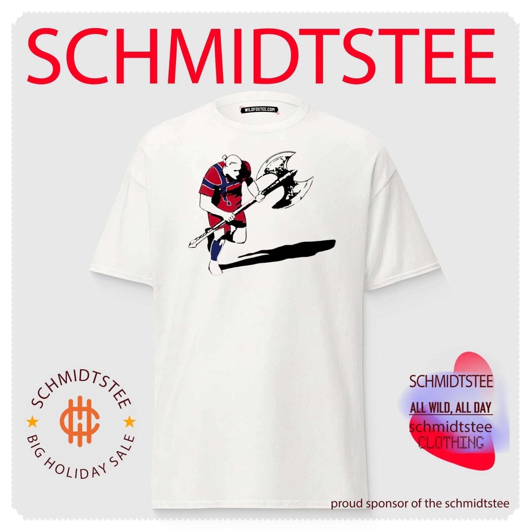 Norway Erling Haaland holding battle axe 2026 World Cup meme shirt