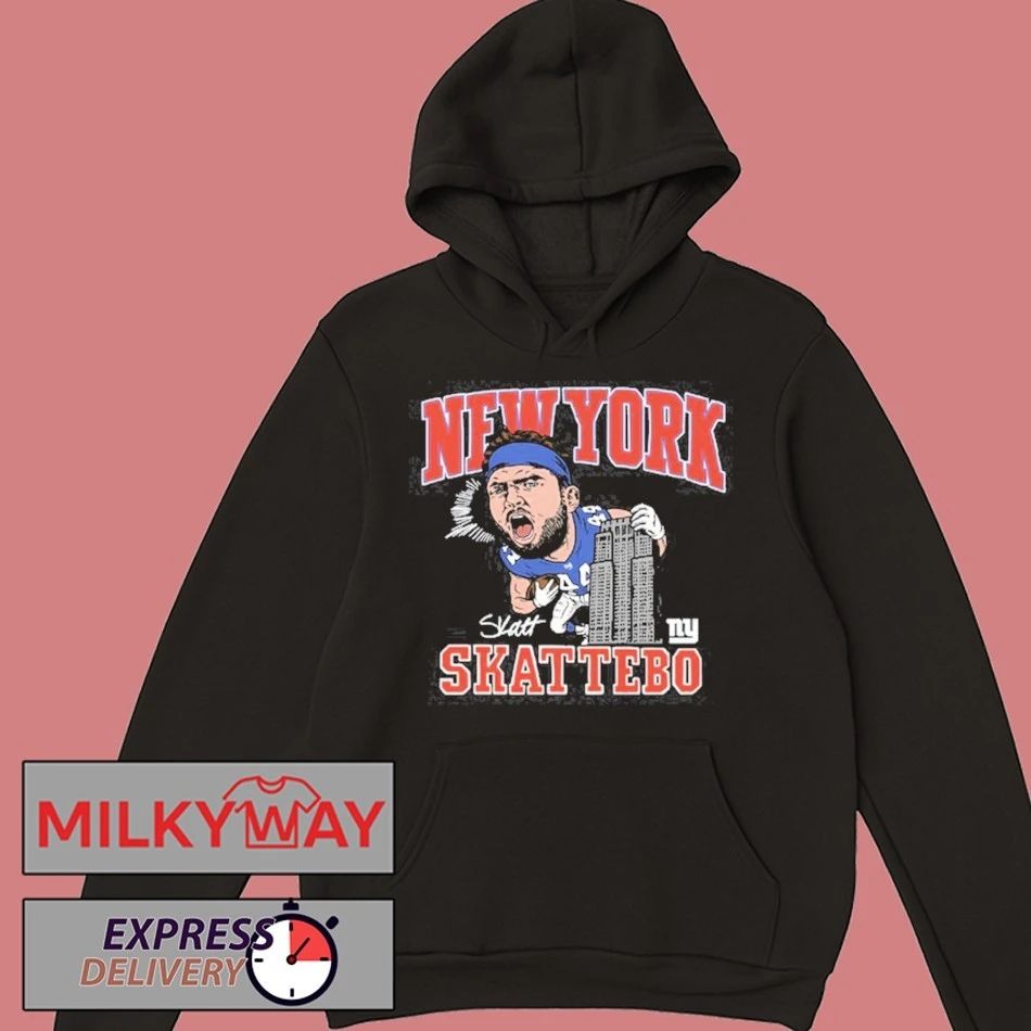 New York Giants Cam Skattebo Homage Royal Caricature Shirt