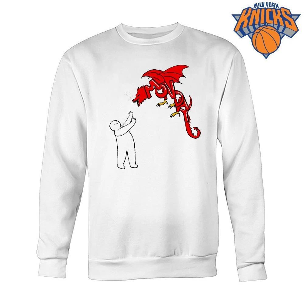 Monday Red Dragon Monster Fighting Work Week Humor Shirt