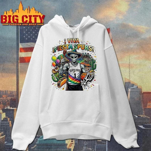 Alien Victor Wembanyama Fiesta San Antonio Spurs Basketball Mexico Viva Fiesta Spurs Shirt