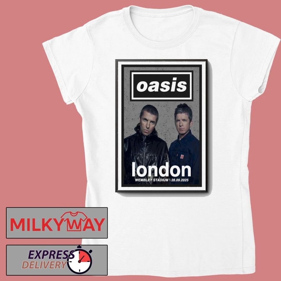 Oasis September 28, 2025 Wembley Stadium, London, UK Poster shirt