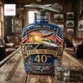 Gun 40th Anniversary F-14 Jet Commemorative Whiskey Bottle