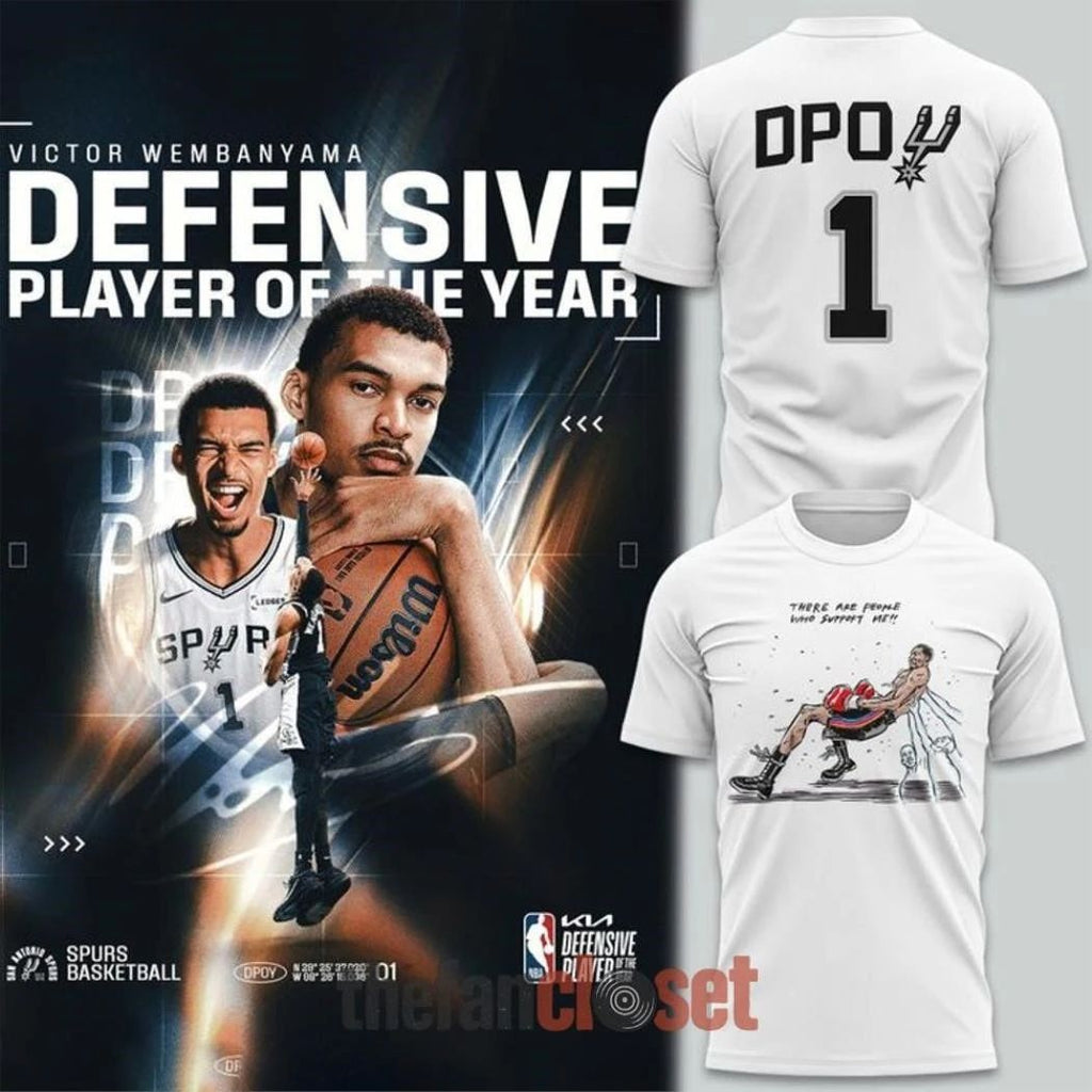 2026 DPOY Victor Wembanyama San Antonio Spurs Shirt