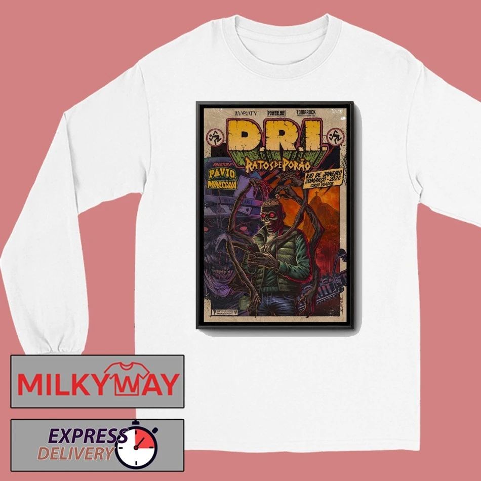 D.R.I. Mar 20 2026 Circo Voador Rio de Janeiro Brazil Poster shirt