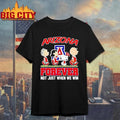 Peanuts Characters Arizona Wildcats Forever Not Just When We Win Graphic Shirt