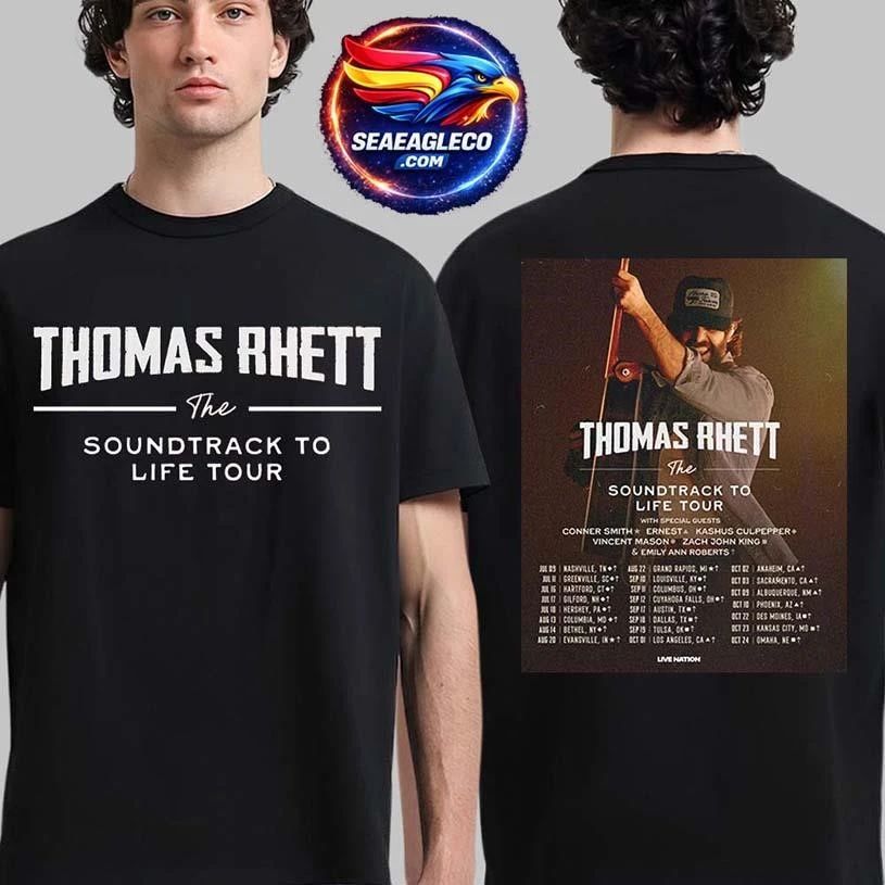 Thomas Rhett Akins The Soundtrack To Life Tour North America 2026 City Dates Two Sided Shirt