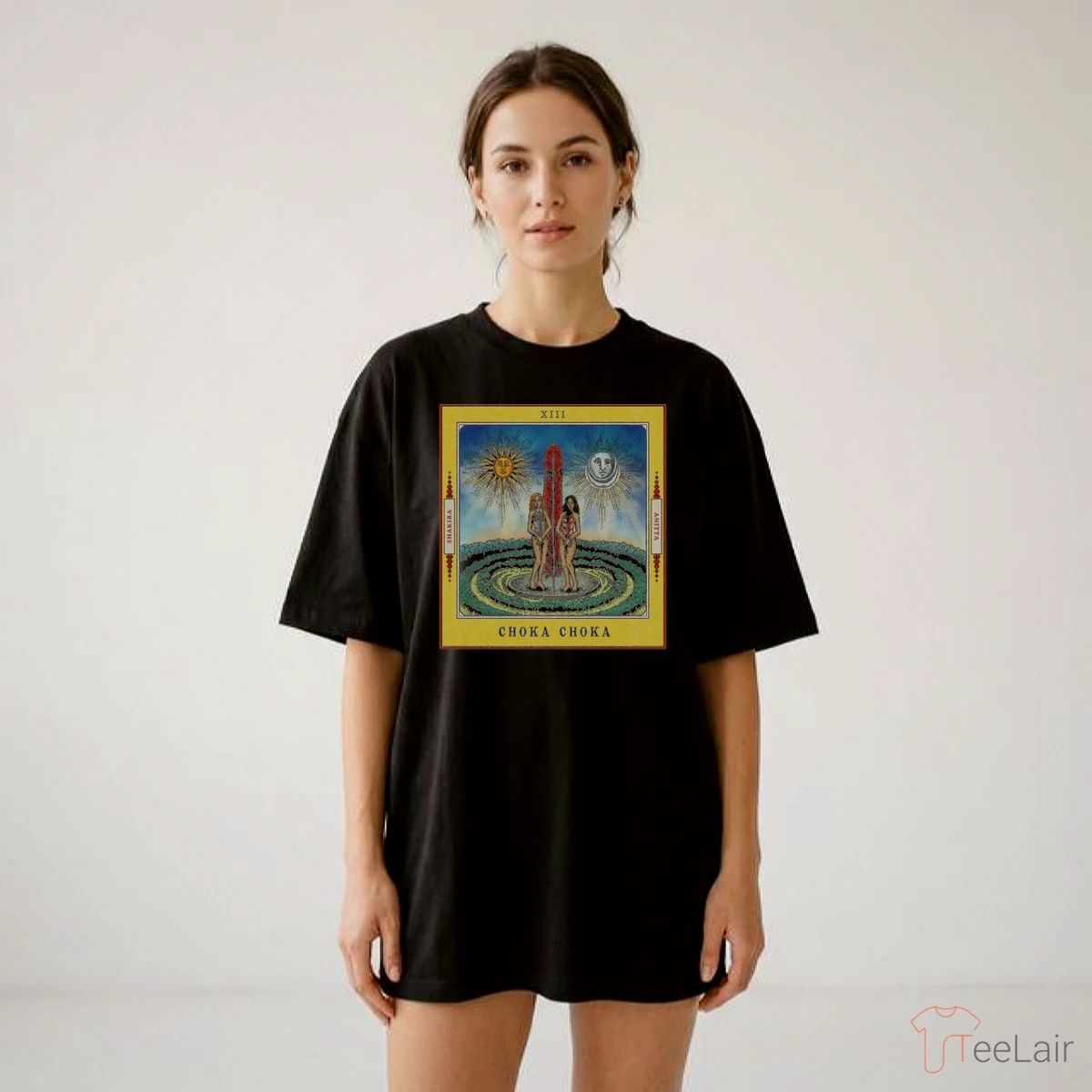 Shakira X Anitta Choka Choka Collab Tarot Card Style Art Shirt