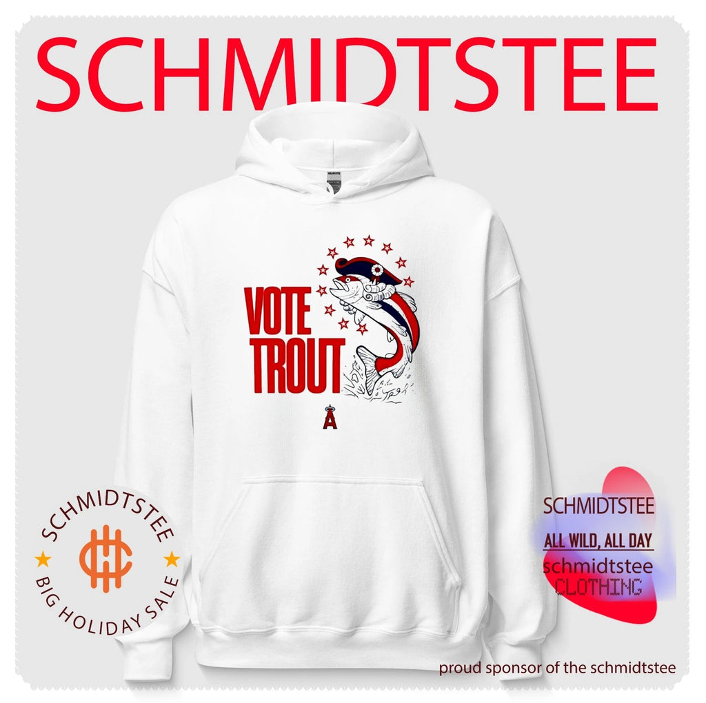 Mike Trout Wearing Angels Vote Trout Fish Shirt