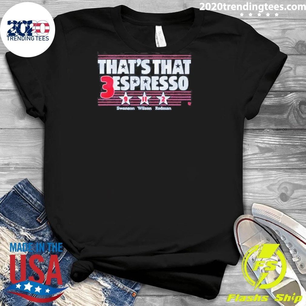 Mallory Swanson, Trinity Rodman, and Sophia Wilson That’s That 3 Espresso Shirt