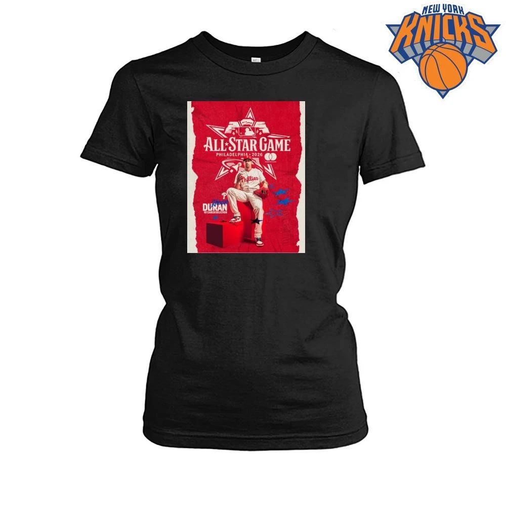Jhoan Duran Philadelphia Phillies MLB All Star Game 2026 First Career Selection Shirt