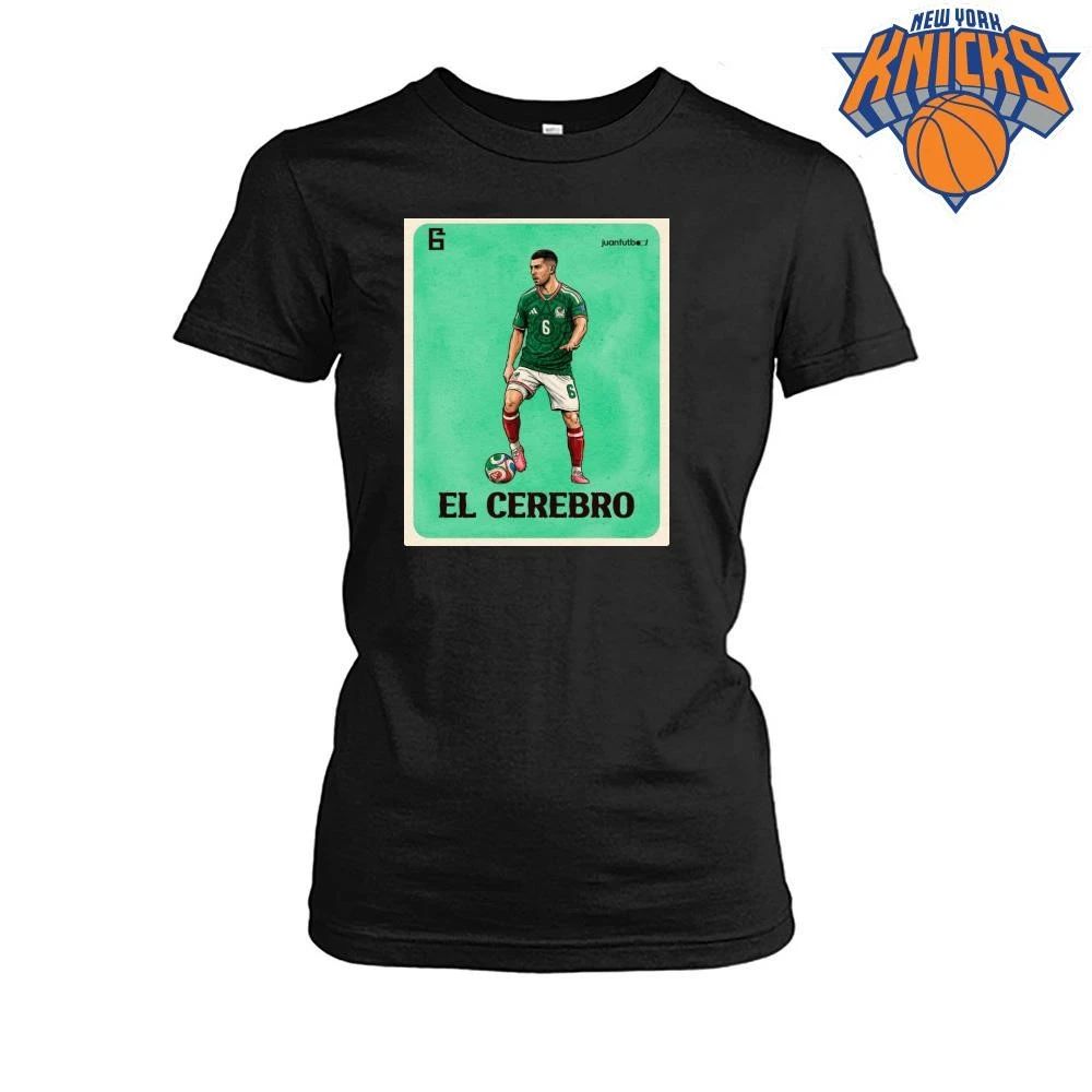 Mexico National Soccer Team El Cerebro Vintage Loteria Card Art Design Shirt