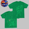 Travis Scott X Spongebob Collection Doodlebob Green Two Sided Shirt